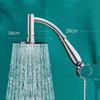 High Pressure Rainfall Shower Head Large Stainless Steel Curved Shower Extension Square Shower Head Extension