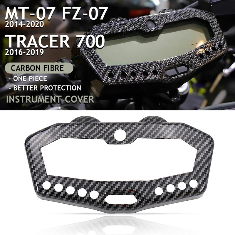 For YAMAHA MT07 FZ07 MT-07 MT 07 2014-2020 Tracer 700 Tracer700 2016-2019 Motorcycle Carbon Fiber Instrument Speedometer Cover