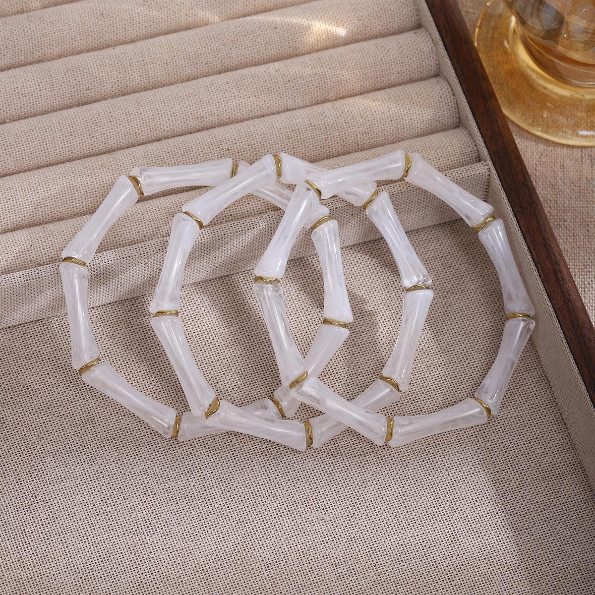 

Gaosheng Handicraft Neutral Wind Three-Piece Set Bamboo Niche Design Simple Antique Bracelet Set