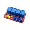 5V Relay Module with Optocoupler Isolation, High/Low Trigger, Available In 1, 2, 4, or 8 Channels