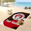 FC St. Asciugamano da Spiaggia Stampato Personalizzato Pauli Logo Calcio Supporto Nome Personalizzato Testo Asciugamano Assorbente Per Sport Viaggio Regalo Speciale