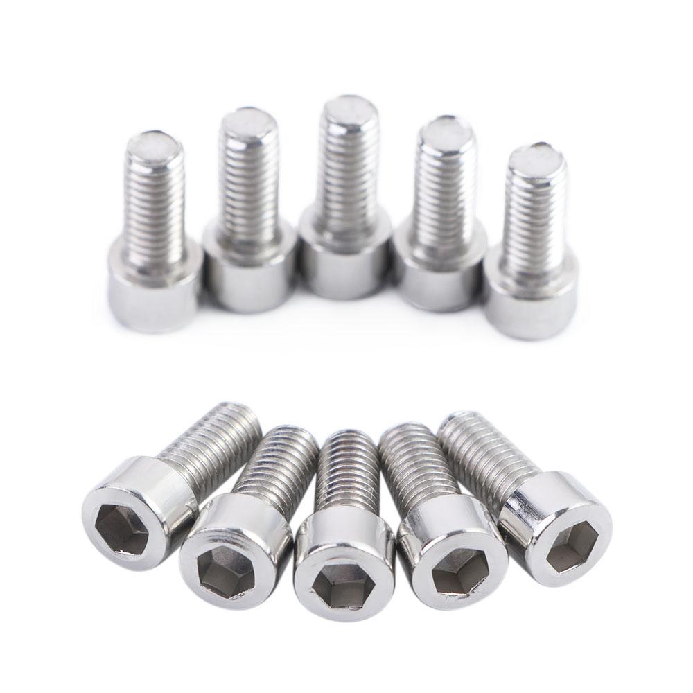 Cage Bolts M5*12 Bicycle Bottle Holder Screws Bottle Cage Screw M5 Hexagon Bolt Bicycle Screws