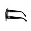 Celine Logo Square Sunglasses Women Sunglasses Black CL40226U5.