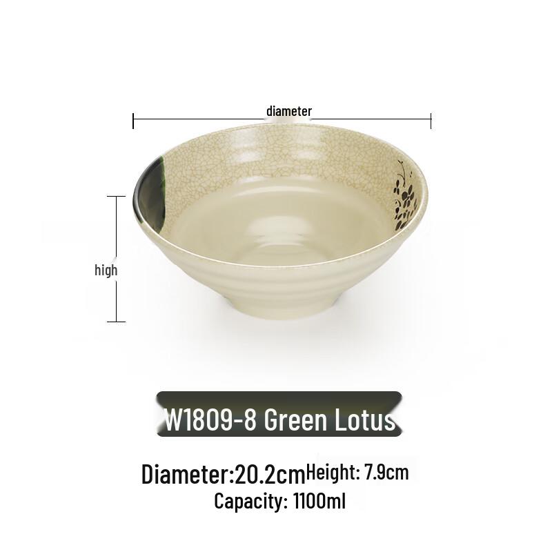 A5 Melamine Commercial Ramen Noodle Soup Bowl