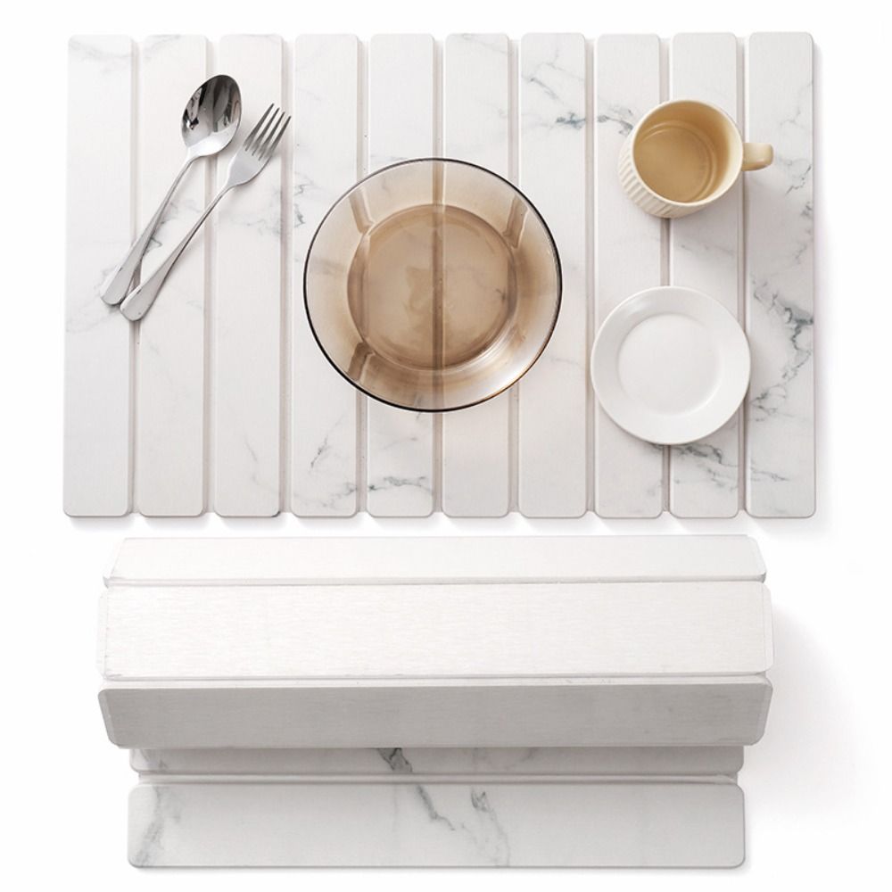 Reusable Stone Dish Drying Mat Nonslip Kitchen Drying Mat New Dish Drainer Mat Home Kitchen