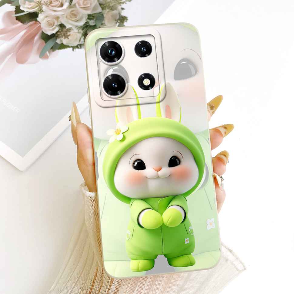 For Infinix Note 30 Pro Cases Cat Rabbit Painted Cover Soft Silicone Case For Infinix Note 30 Note30 Pro X678B Cover Funda Coque