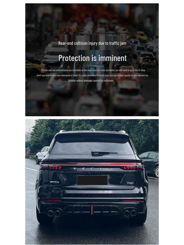 Geely Xingyue L 21-25 Body Kit: Modified Front/Rear Lips, Diffuser & Exhaust Tips