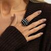 Minimalist Rivet Acrylic Bangle Punk Style Chunky Irregular Wide Bracelet Cuff Style Embellishment Open Bangle Decor Itemation