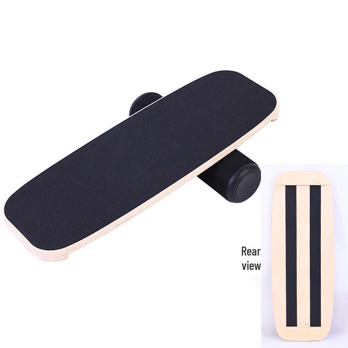 Skiing Balance Board: Indoor Wooden Surf & Snowboard Trainer for Core Fitness & Yoga