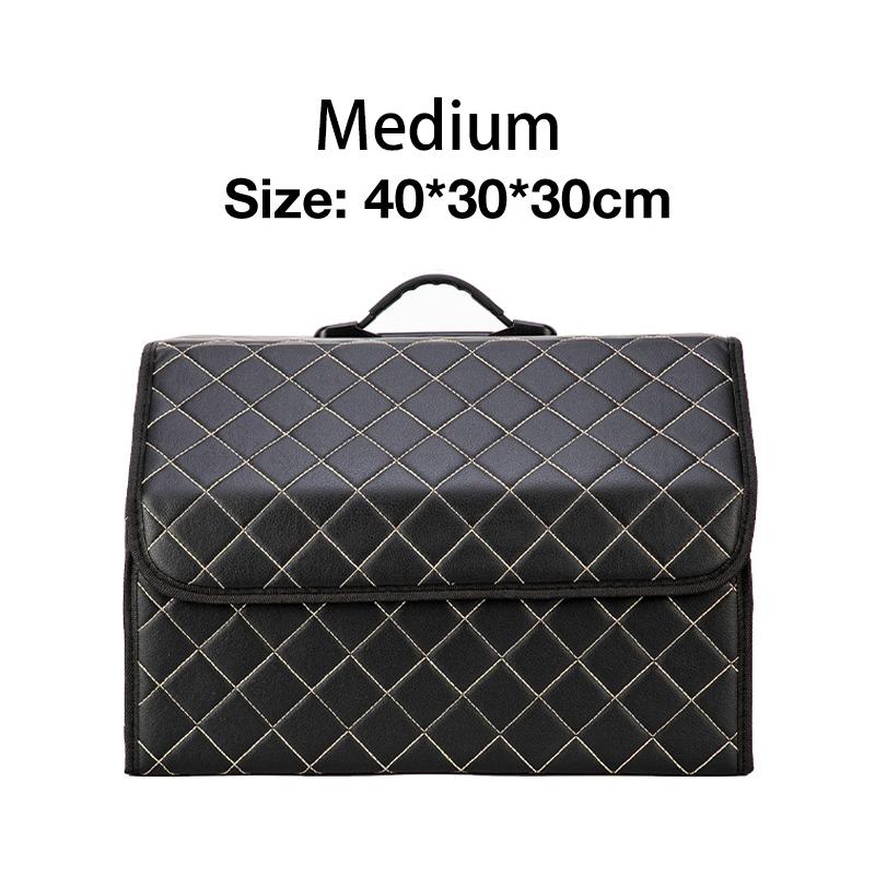 Folding Car Storage Box Large Capacity Auto Trunk Organizer Boxes Leather Waterproof Cars Stowing Tidying Multi-color Interior