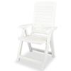 VidaXL 4x Chaises Inclinables de Jardin Fauteuils de Patio Chaises d'Exterieur Sièges de Terrasse Fauteuils Pliables 275067