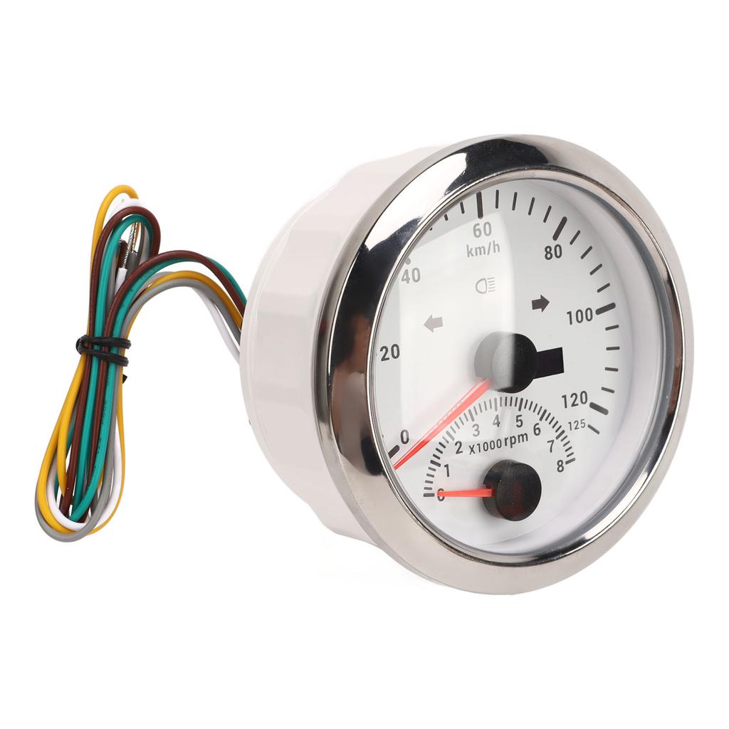GPS Speedometer with Tachometer 8000 RPM 85mm 3 3 8 In GPS Speedometer with Indiction Light for Marine ATV Vehicle
