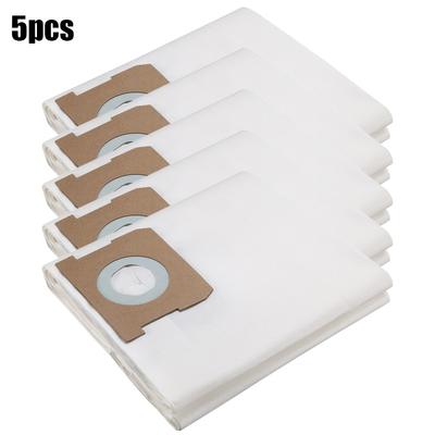 5 Pcs Vacuum Cleaner Dust Bags for Karcher WD1 Compact Battery Replaces 2.863-297.0 Fleece Bag