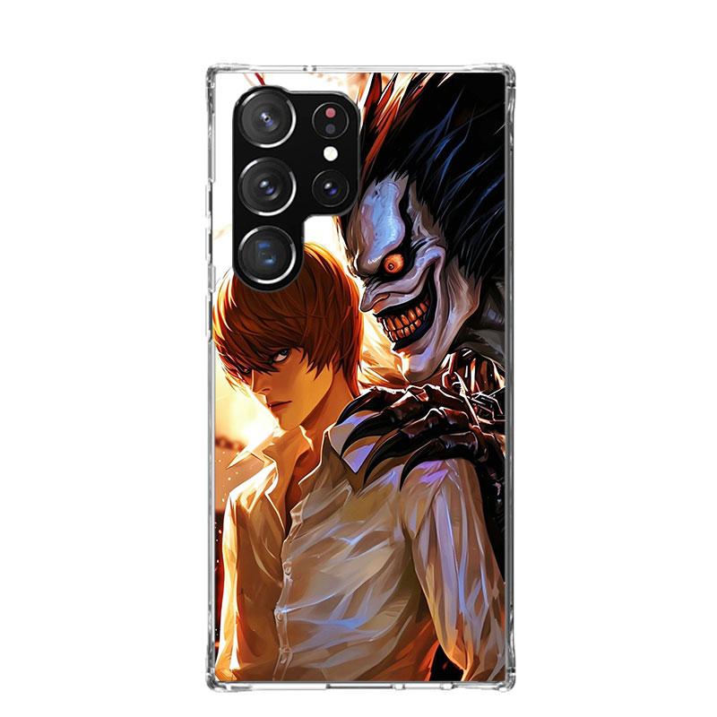 

N-Note D-Death Yagami Light Phone Case For Samsung Galaxy S26 Ultra S23 S24 S25 Edge S20 FE S21 S22 Plus Soft Print Shell Cover Samsung S22