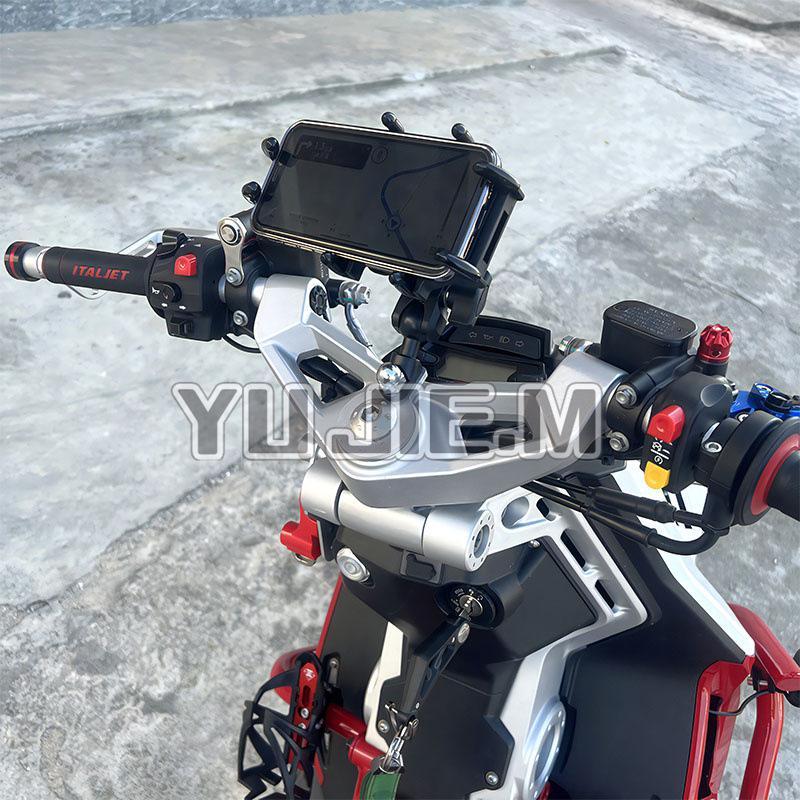 

Держатель для телефона мотоцикла Italjet Dragster 125/200/250i/400 Black without Logo