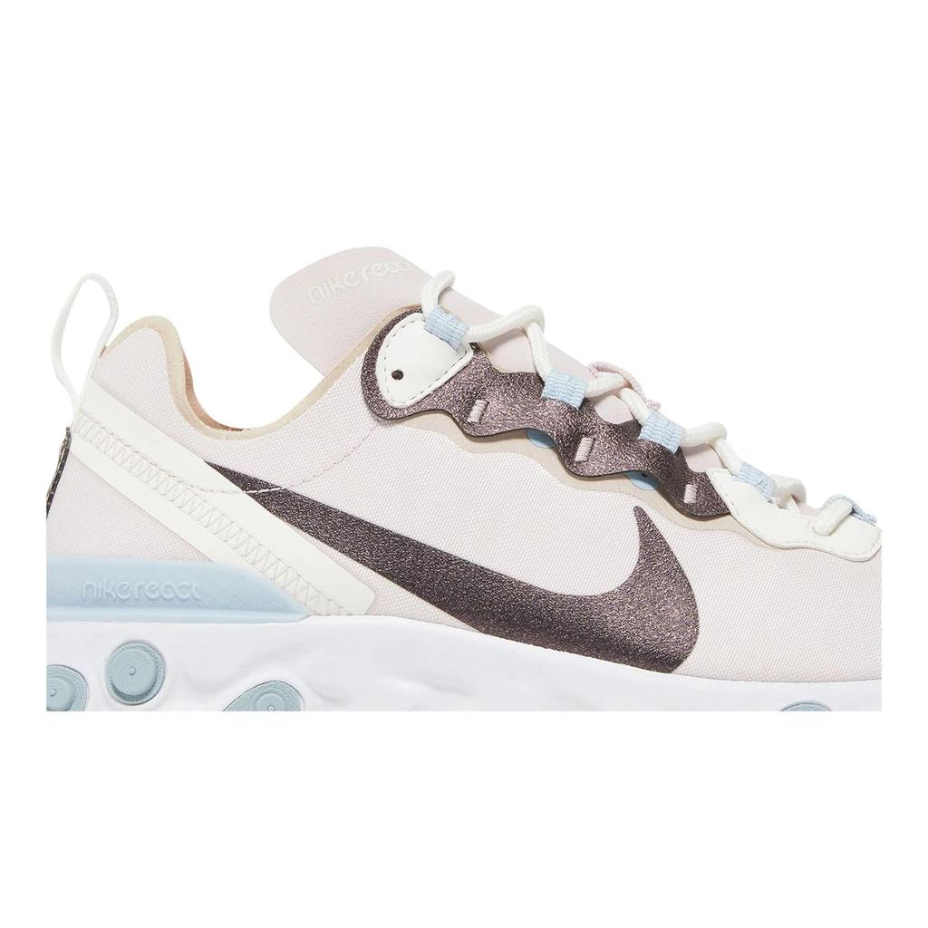 Nike Womens React Element 55 SE 'Barely Rose' (women's sizes) Barely Rose / Fossil Stone Running Shoes CN3591 600