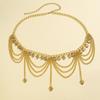 Gold Pearl Tassel Waist Chain Body Jewelry Metal Body Chain Tassels Women