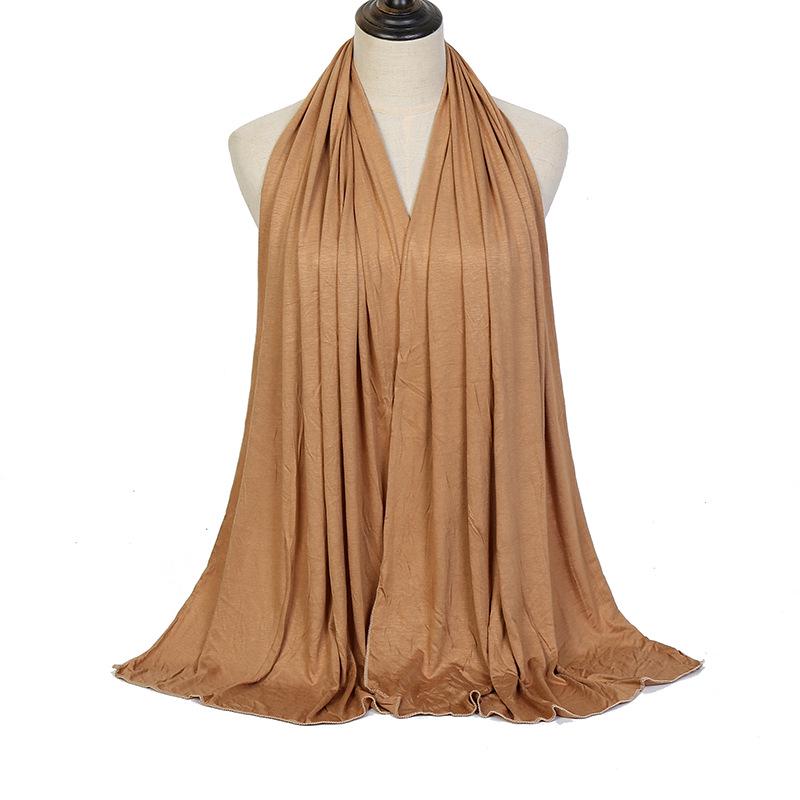 Modal Solid Color Long Scarf: High-Quality, Breathable, Soft Handfeel, Mercerized Cotton (YW125)