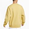 Nike Solo Swoosh Men's Fleece Crewneck Sweatshirt Yellow DX1362-700