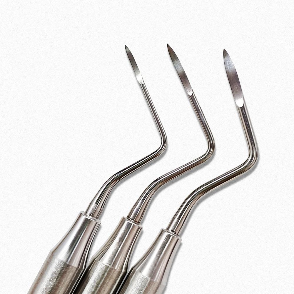 1 pc or 2pc or 3pcs Dental Elevator Root Tip Pick Tool Dental Minimally Invasive Efficient  Sharp Tip Extraction Surgical Tools