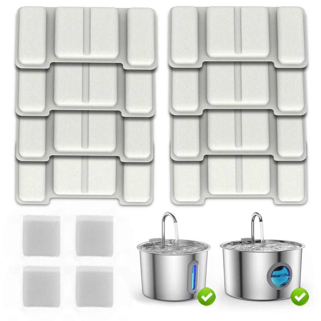 Smart Pet Water Fountain 3.2L, 304 Stainless Steel, for Cats & Dogs