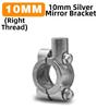 Black Silver Motorcycle Mirror Holder Aluminum Alloy Rearview Holder  for Tricycle Rearview Mirror