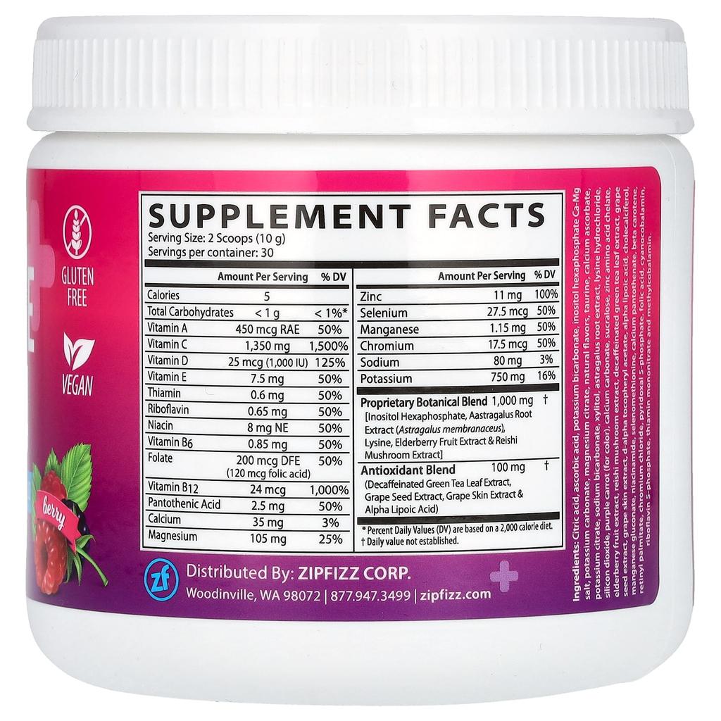 Immungesundheit, Koffeinfrei, Beere, 300G (10,58 Unzen)