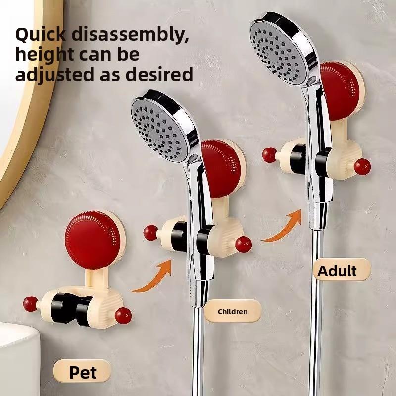 No-Drill Adjustable Suction Cup Shower Mount