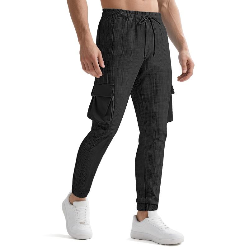 Neue Mode Overalls Sport und Freizeit personalisierter Trend Kordelzug Mehrfach-Taschen Hose Herren