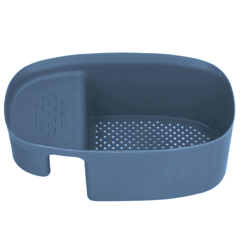 Sink Drain Basket Household Saddle Shaped Mesh Strainer for Kitchen Waste Vegetable FruitsBlue
