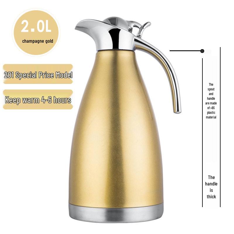 304 Stainless Steel Large Capacity Vacuum Insulated Thermos Flask for Hotels and Restaurants