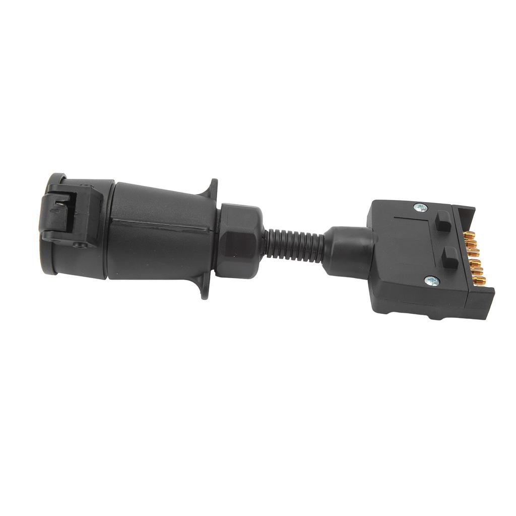Trailer Adapter Plug 7 PIN Round Female To Flat Male Simple To Operate Wiring Connector for Caravan Boat
