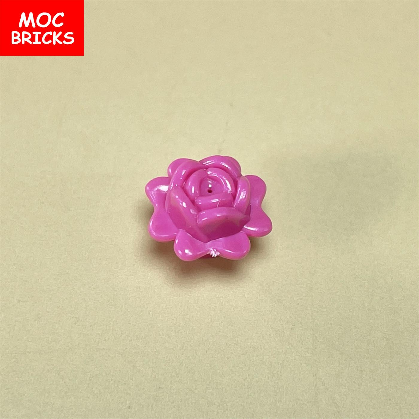 

28pcs\lot MOC Bricks Flower Rose featuring Pin suitable featuring 93081c Friends Accessories construction blocks Playthings children gifts