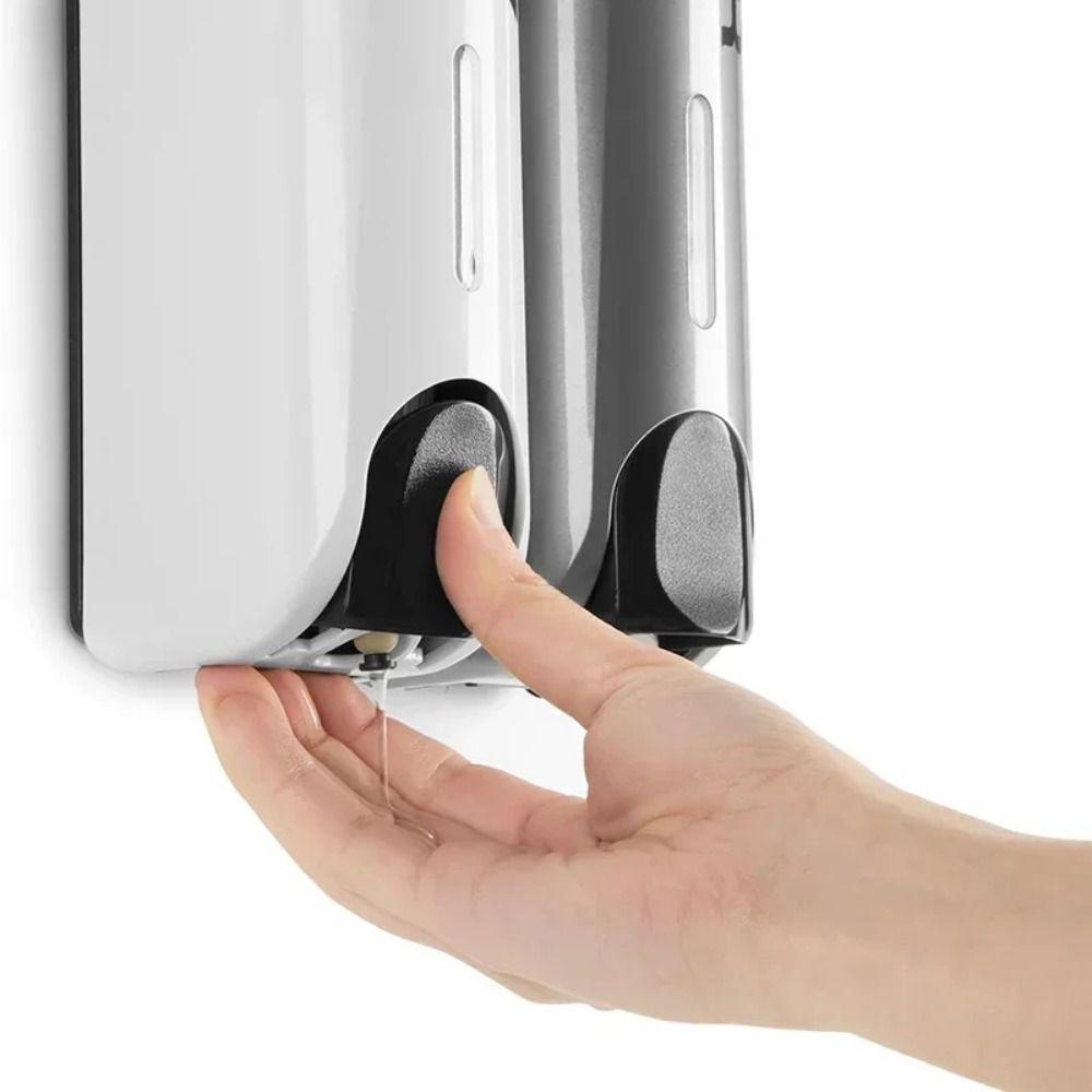 Manual Press Wall Mounted Soap Dispenser Refillable Hand Sanitizer Holder Shower