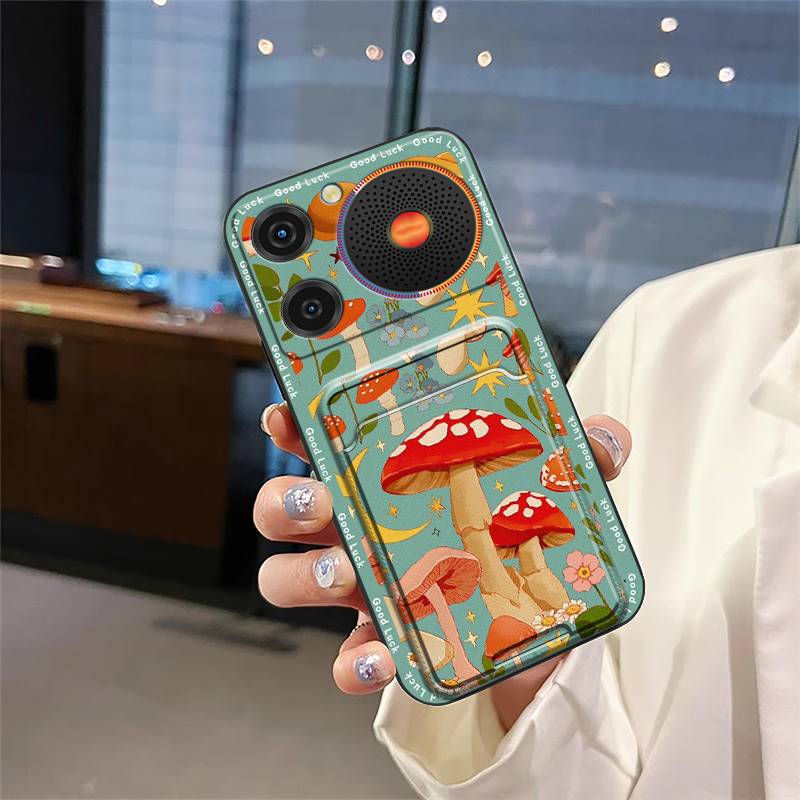 Back Cover Graffiti Phone Case For ZTE Nubia Music Anti-knock Fashion Design Cartoon Durable Card Bag Full Wrap TPU Cute