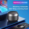 Creative 360° Hifi Stereo Metal Wireless Subwoofer Wireless Bluetooth Speaker Mini Speakers Portable Music Player Outdoor Home