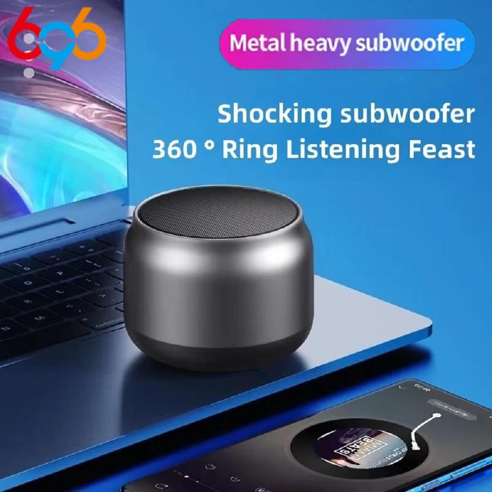 Creative 360° Hifi Stereo Metal Wireless Subwoofer Wireless Bluetooth Speaker Mini Speakers Portable Music Player Outdoor Home