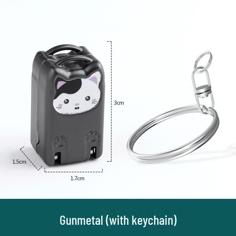 

Портативные складные кусачки для ногтей Teiko с милым кошачьим брелоком Mini Cat Design