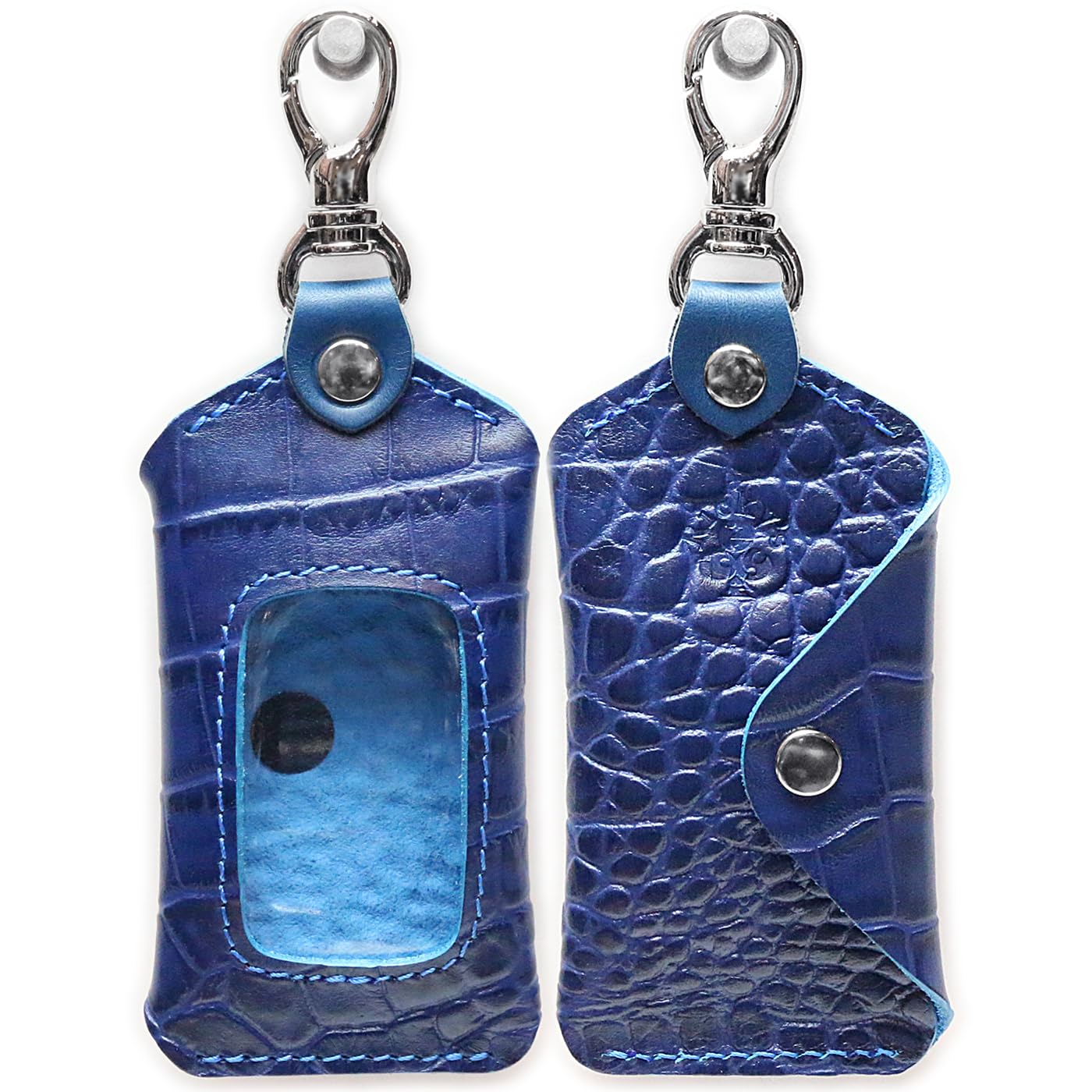 

Ricky s Smart Key Case, Single Body, Compatible with Almost All Models, Clear Window, With синий