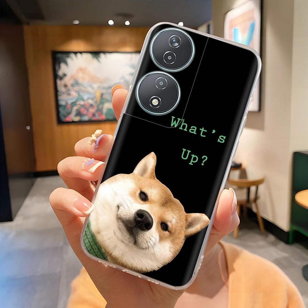 Für Honor 90 Smartphone Hülle Niedlicher Panda Weiche Silikonhülle Für Honor 90Smart CLK-NX1 Mode Transparente Abdeckung Coque Fundas