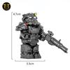 MOC Military T60 Armor Soldiers Mini Anime Action fallouts Figures Weapons Robot Kinghts Building Blocks Bricks DIY Toys  gifts