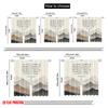 2pcs 2D Flat Printing Window Treatment Curtains Morning Trust Love Mountains Polyester Without Electricity Festive Curtains for