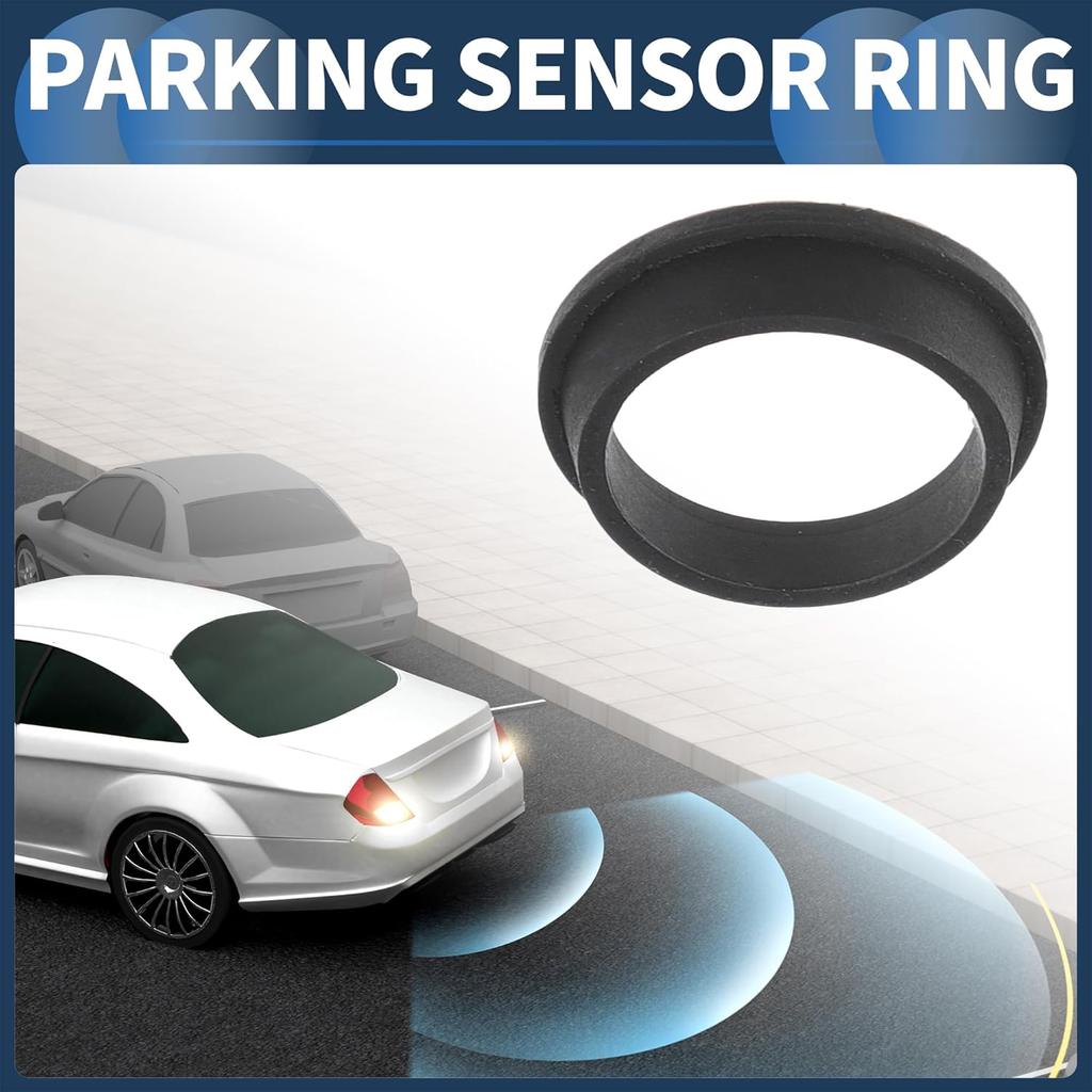 Parking Sensor Seal, Rear Parking Reverse Sensor Ring No.66206923000 for BMW 128i 2008-2013 Black, 1 Pc
