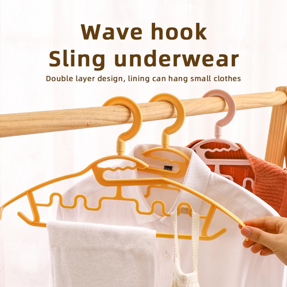 Non Slip Standard Clothes Hangers Not Take Up Space For Bathroom Balcony-Organizer