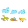 Cowboy Hat Horse Keychain Silicone Mold with Hole Pendant Handmade Mold
