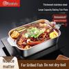 Shanyufu Stainless Steel Multipurpose Rectangular Serving Tray