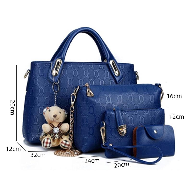 2025 Neue Kollektion Europäischer und Amerikanischer Stil 4-teiliges Nesttaschen-Set Handtasche mit großem Fassungsvermögen Pendler Umhängetasche