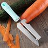 Multifunctional Vegetable Peeler with Comfort Handle Stainless Steel Curved Blade Built-in Bottle Opener Kitchen Tool for Apples Carrots Cucumbers