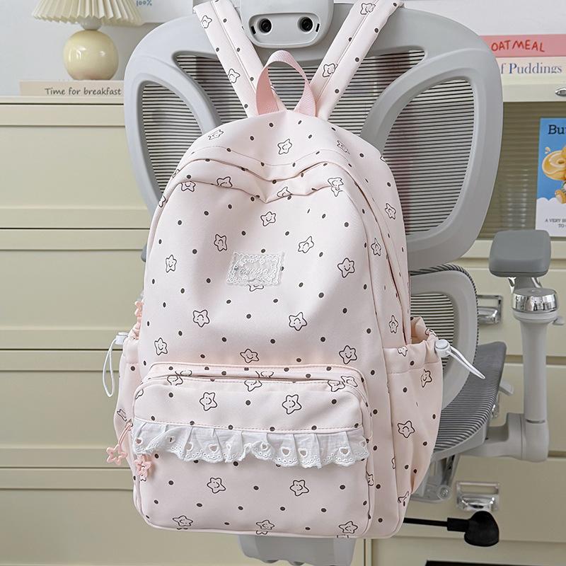 Schoolbag College Style Fresh School Bag Girls Travel Korean Backpack Ins Niche High Value Junior High School Backpack