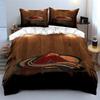Mountain Logo with Hockey Theme on Wood Print Bedding Set Duvet Cover Pillowcases (1* Duvet Cover 2* Pillowcases Do Not Include Comforter)